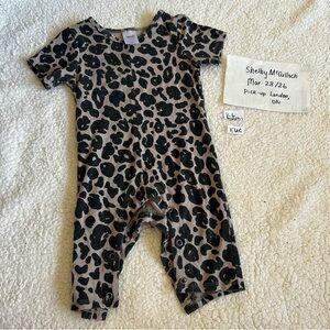 Smash And Tess Leopard Print Baby Romper 3-6 Months